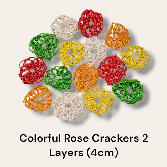 colorful rose crackers 2 layers (4cm)