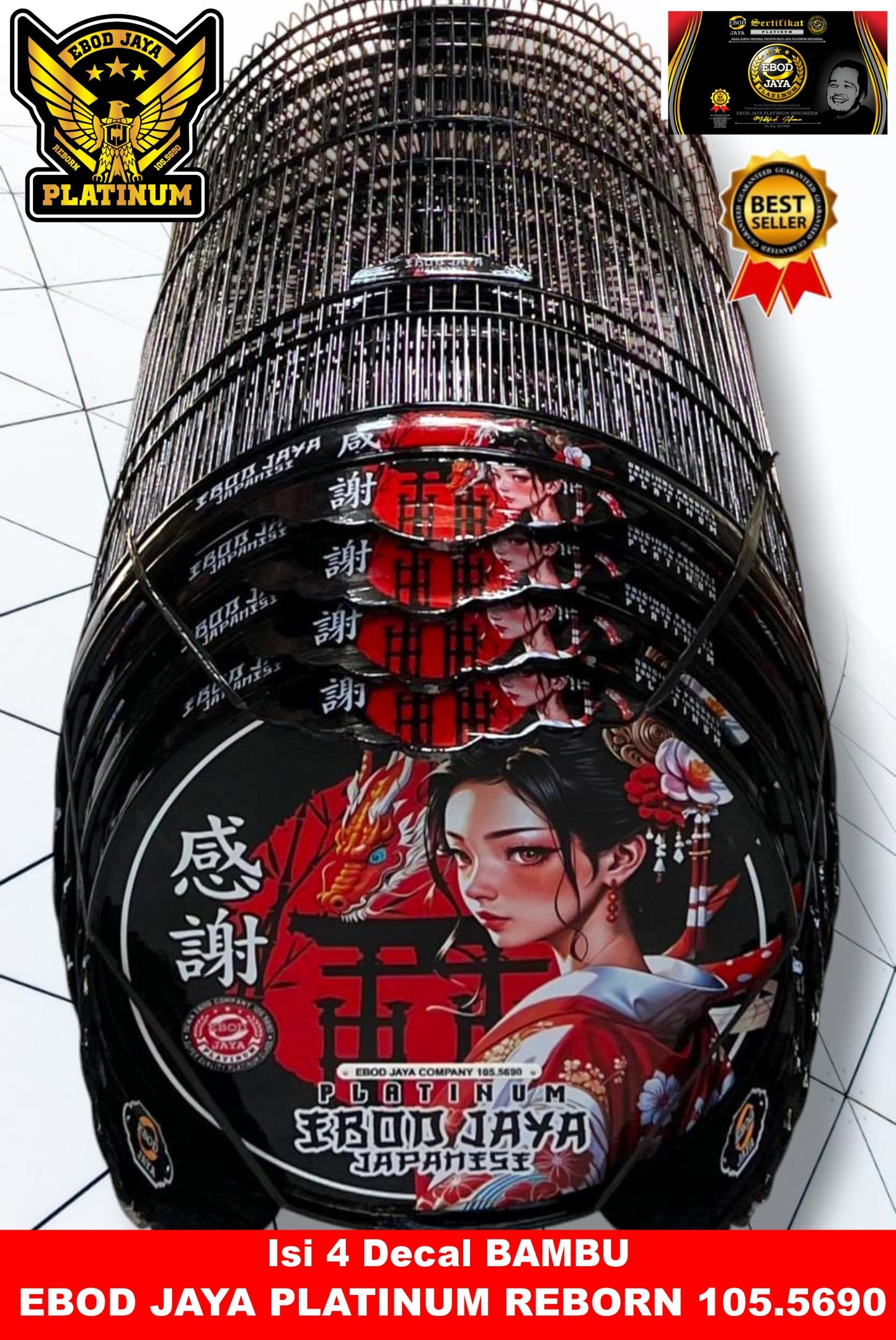 Bird Cage Full Bamboo